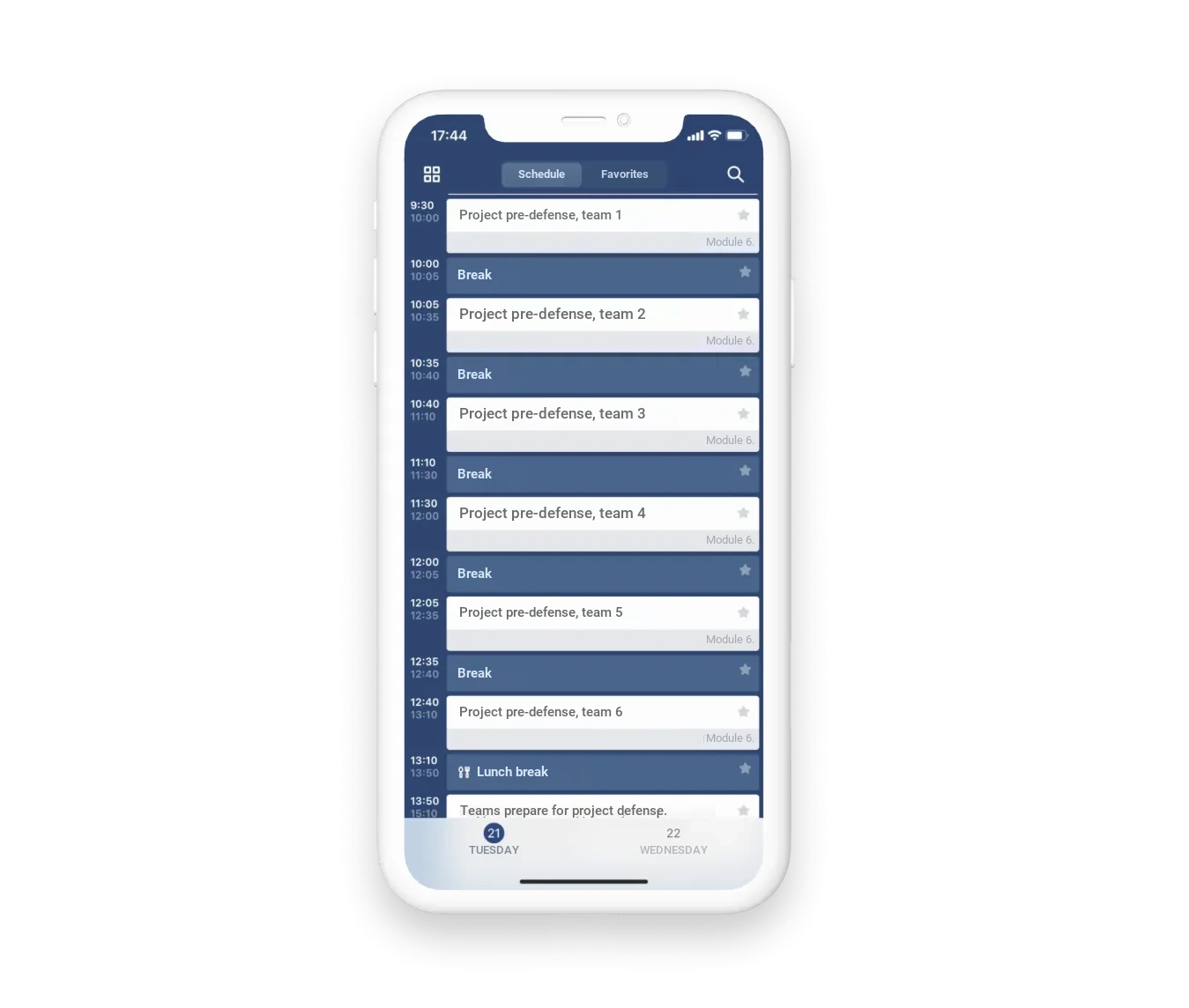 results screen 1