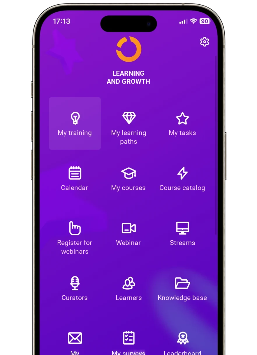 Talent Rocks mobile app: idea bank, mentors club, skills assessment and surveys