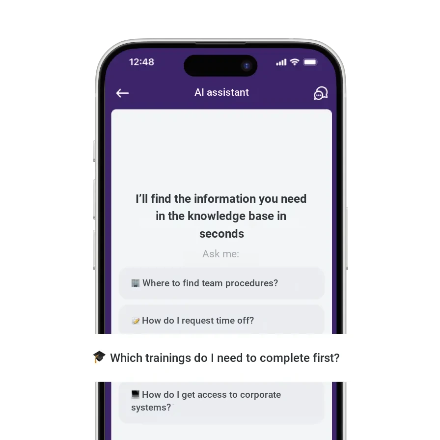 AI assistant for employees