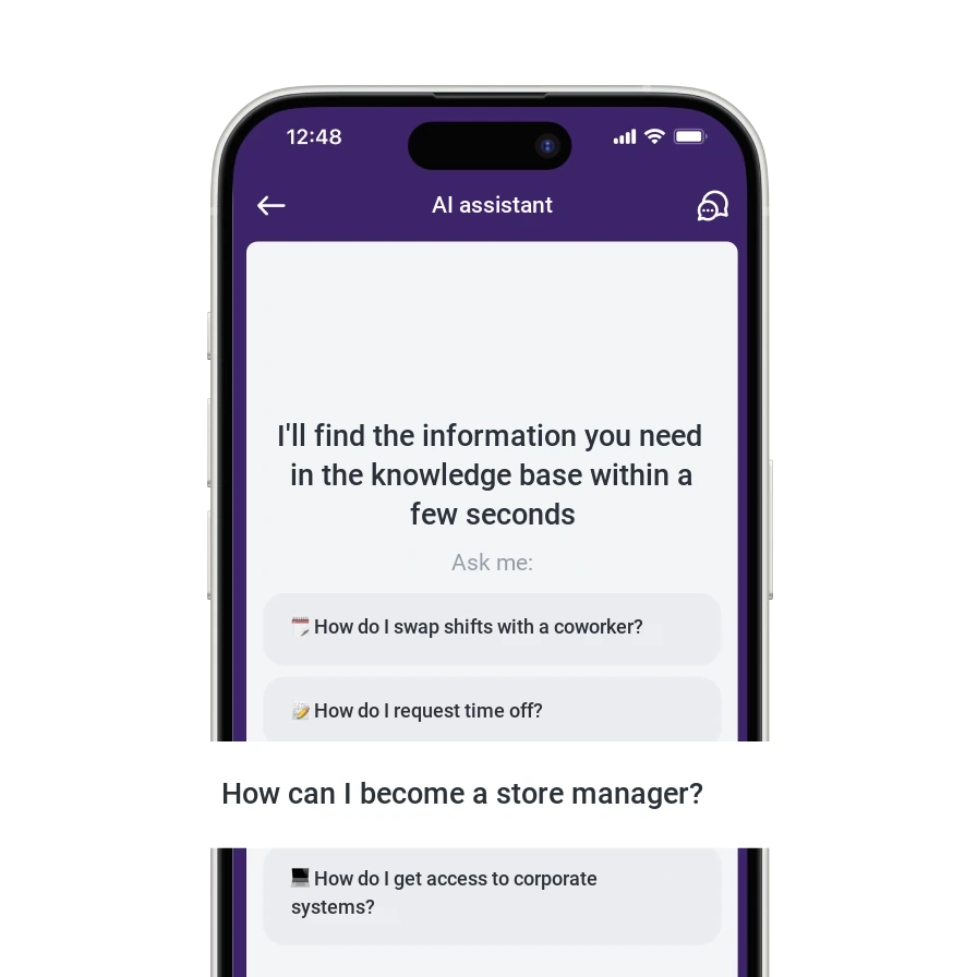 AI assistant for employees