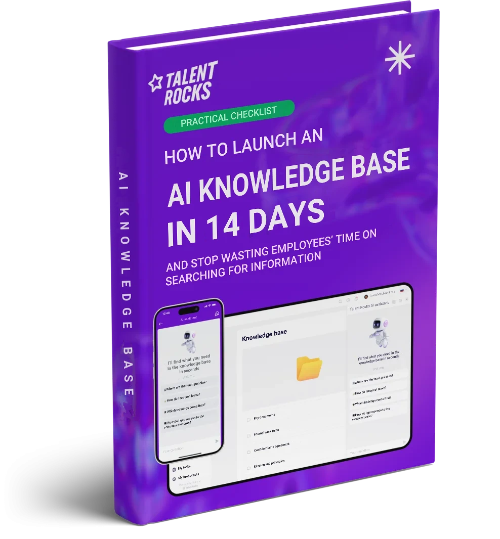 Cover of the checklist “How to launch an AI knowledge base in 14 days”